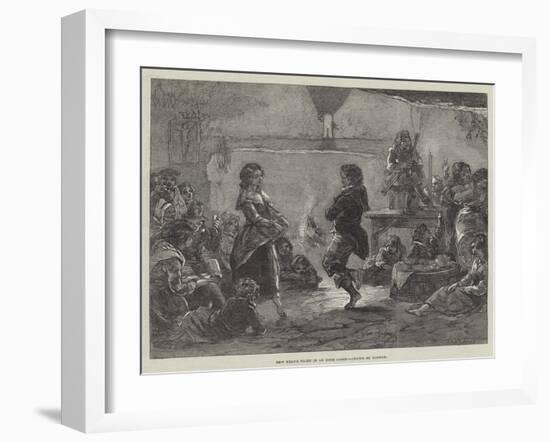 New Year's Night in an Irish Cabin-null-Framed Giclee Print