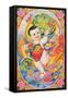 New Year's Poster - Chubby Baby with Dragon, 1987-null-Framed Stretched Canvas