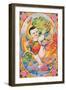 New Year's Poster - Chubby Baby with Dragon, 1987-null-Framed Giclee Print