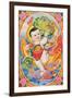 New Year's Poster - Chubby Baby with Dragon, 1987-null-Framed Giclee Print