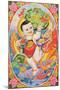 New Year's Poster - Chubby Baby with Dragon, 1987-null-Mounted Giclee Print