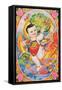 New Year's Poster - Chubby Baby with Dragon, 1987-null-Framed Stretched Canvas