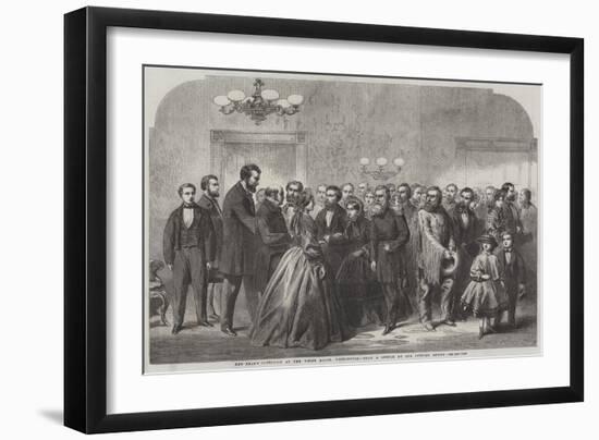 New-Year's Reception at the White House, Washington-null-Framed Giclee Print