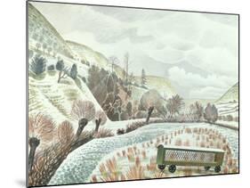 New Year Snow, 1935-Eric Ravilious-Mounted Giclee Print