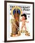 "New Year Tickertape," Saturday Evening Post Cover, December 30, 1933-Joseph Christian Leyendecker-Framed Giclee Print