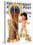 "New Year Tickertape," Saturday Evening Post Cover, December 30, 1933-Joseph Christian Leyendecker-Stretched Canvas