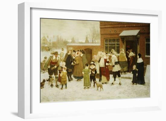 New Years Day, New Amsterdam-George Henry Boughton-Framed Giclee Print