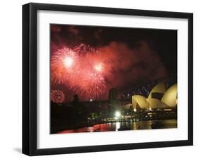 New Years Eve 2006, Opera House and Sydney Harbour, Sydney, New South Wales, Australia-Kober Christian-Framed Photographic Print