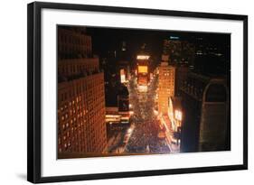 New Years Eve Crowd in times Square-null-Framed Photographic Print