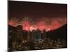 New Years Fireworks over Rio de Janeiro, Brazil, South America-Karol Kozlowski-Mounted Photographic Print