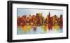 New York Abskyline-Claude Becaud-Framed Art Print