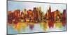 New York Abskyline-Claude Becaud-Mounted Art Print