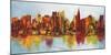 New York Abskyline-Claude Becaud-Mounted Art Print