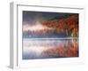 New York, Adirondack Mts, Fall and Fog Reflecting in Heart Lake-Christopher Talbot Frank-Framed Premium Photographic Print