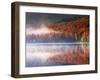 New York, Adirondack Mts, Fall and Fog Reflecting in Heart Lake-Christopher Talbot Frank-Framed Photographic Print