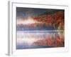 New York, Adirondack Mts, Fall and Fog Reflecting in Heart Lake-Christopher Talbot Frank-Framed Photographic Print