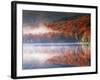 New York, Adirondack Mts, Fall and Fog Reflecting in Heart Lake-Christopher Talbot Frank-Framed Photographic Print