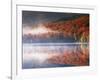 New York, Adirondack Mts, Fall and Fog Reflecting in Heart Lake-Christopher Talbot Frank-Framed Photographic Print