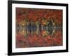 New York, Adirondack Mts, Fall and Fog Reflecting in Heart Lake-Christopher Talbot Frank-Framed Photographic Print