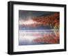 New York, Adirondack Mts, Fall and Fog Reflecting in Heart Lake-Christopher Talbot Frank-Framed Photographic Print