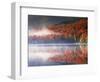 New York, Adirondack Mts, Fall and Fog Reflecting in Heart Lake-Christopher Talbot Frank-Framed Photographic Print