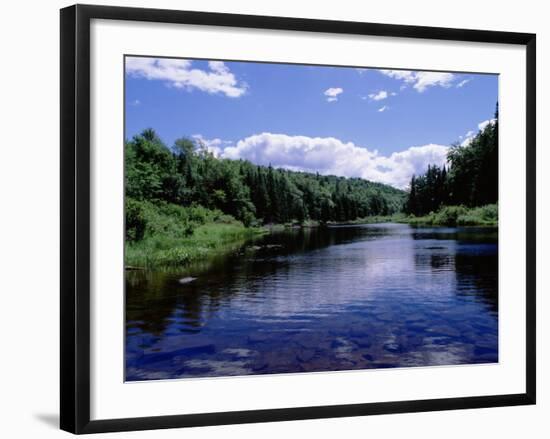 New York, Adirondack State Park, Adirondack Mountains, Raquette River Near Long Lake-null-Framed Photographic Print