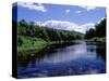 New York, Adirondack State Park, Adirondack Mountains, Raquette River Near Long Lake-null-Stretched Canvas