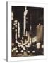 New York Aglow - 42nd Street-Paul Chojnowski-Stretched Canvas