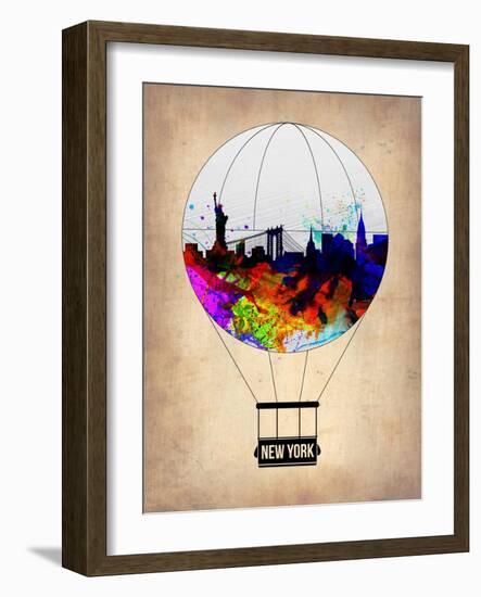 New York Air Balloon-NaxArt-Framed Art Print