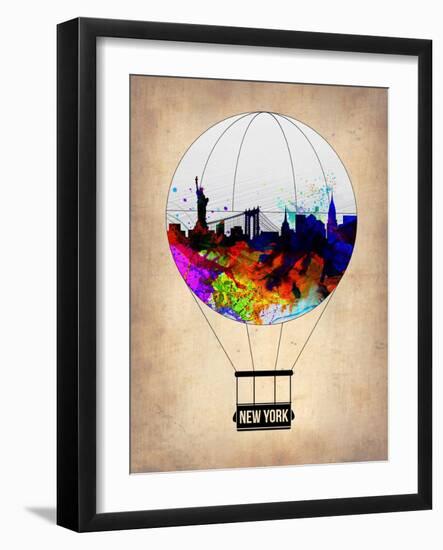 New York Air Balloon-NaxArt-Framed Art Print