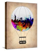New York Air Balloon-NaxArt-Stretched Canvas