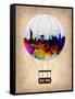 New York Air Balloon-NaxArt-Framed Stretched Canvas