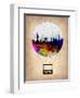 New York Air Balloon-NaxArt-Framed Art Print