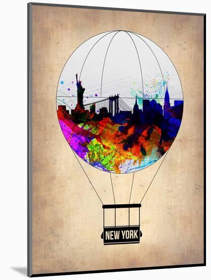 New York Air Balloon-NaxArt-Mounted Art Print