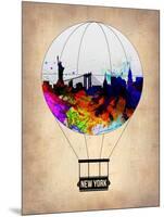 New York Air Balloon-NaxArt-Mounted Art Print