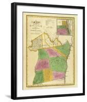 New York: Albany, Schenectady Counties, c.1829-David H^ Burr-Framed Art Print