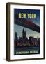 New York . . . Always Exciting! Go-null-Framed Giclee Print