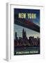 New York . . . Always Exciting! Go-null-Framed Giclee Print