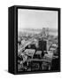 New York and Brooklyn Bridge-George P. Hall-Framed Stretched Canvas