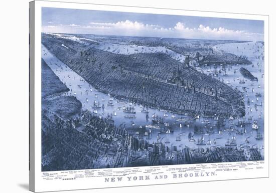 New York and Brooklyn, c. 1875-Parsons and Atwater-Stretched Canvas