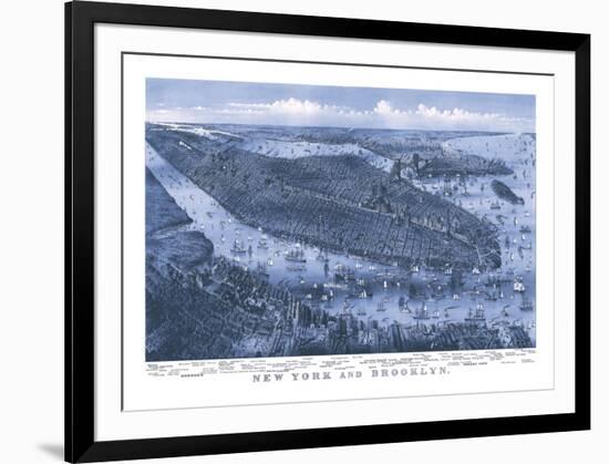 New York and Brooklyn, c. 1875-Parsons and Atwater-Framed Art Print