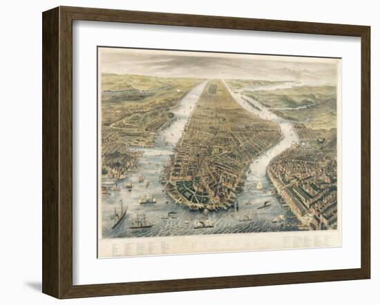 New York and its Environs, 1867-null-Framed Giclee Print