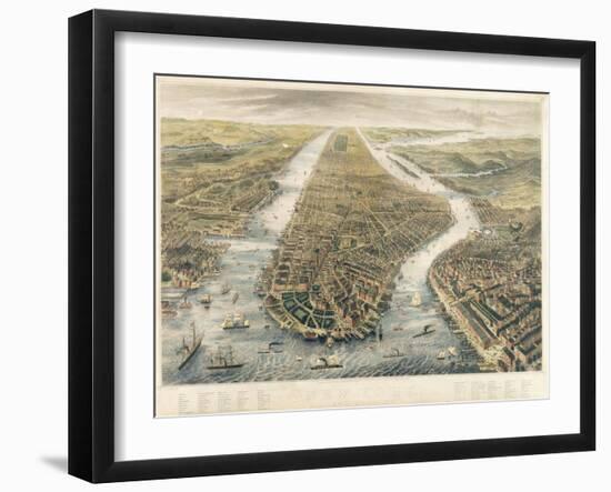 New York and its Environs, 1867-null-Framed Giclee Print