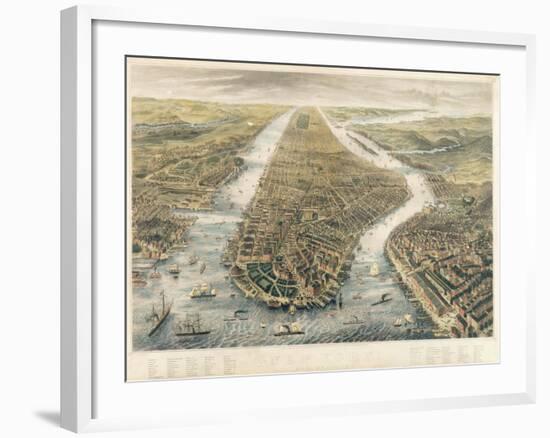 New York and its Environs, 1867-null-Framed Giclee Print