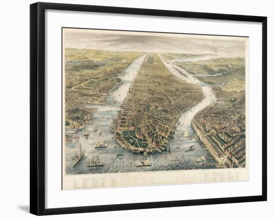 New York and its Environs, 1867-null-Framed Giclee Print