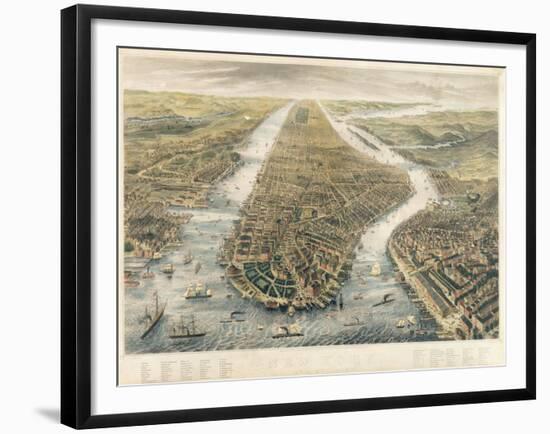 New York and its Environs, 1867-null-Framed Giclee Print