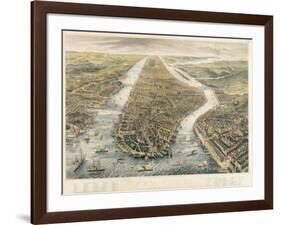 New York and its Environs, 1867-null-Framed Giclee Print