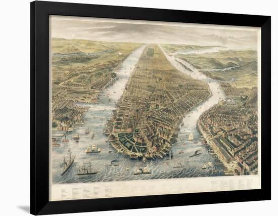 New York and its Environs, 1867-null-Framed Giclee Print