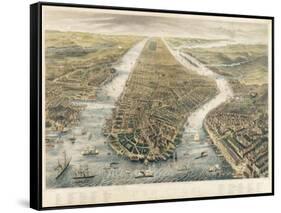 New York and its Environs, 1867-null-Framed Stretched Canvas