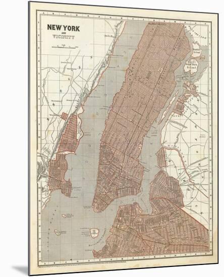 New York and Vicinity, c.1845-Sidney E^ Morse-Mounted Art Print